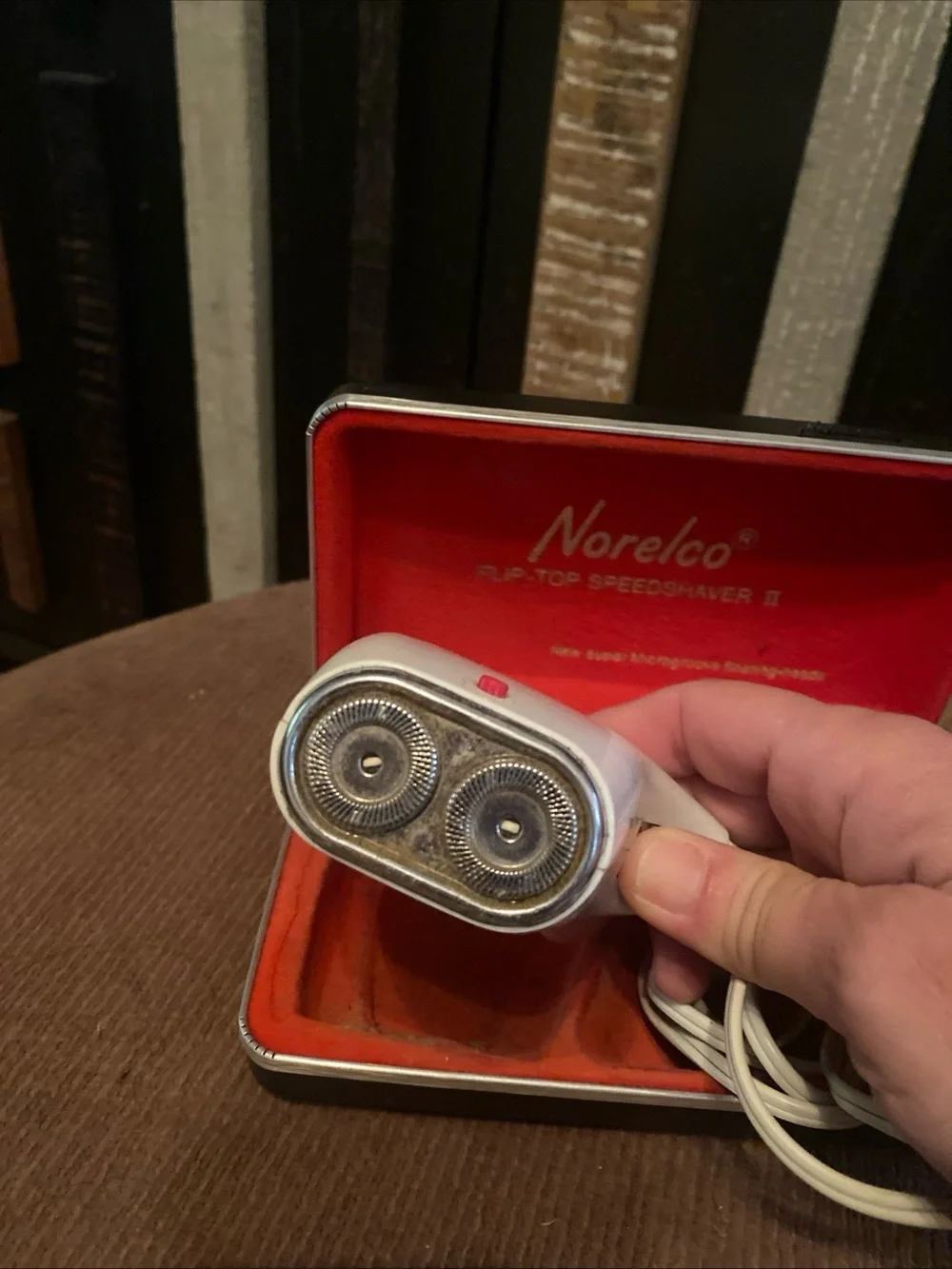 Vintage 60’s Norelco White Flip-Top Electric Speedshaver II - Men's Shaving Tool